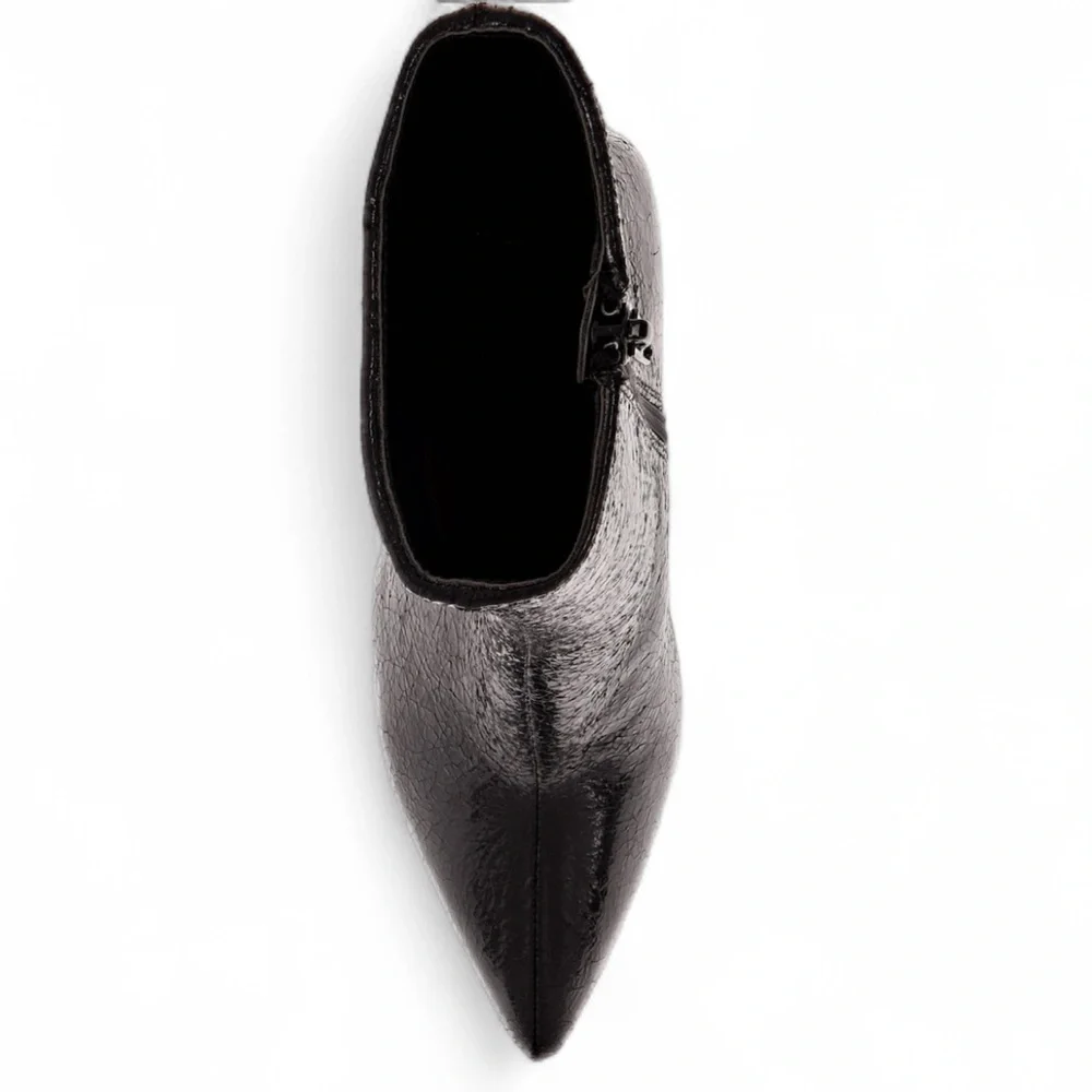 MIA Faux Leather Pointed‎ Toe Stilletto Ankle Boots